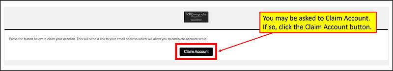 Claim Account